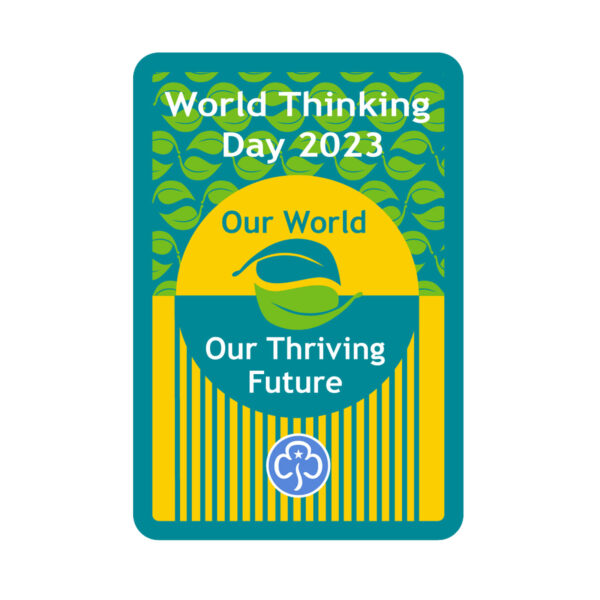 World Thinking Day 2023 woven badge