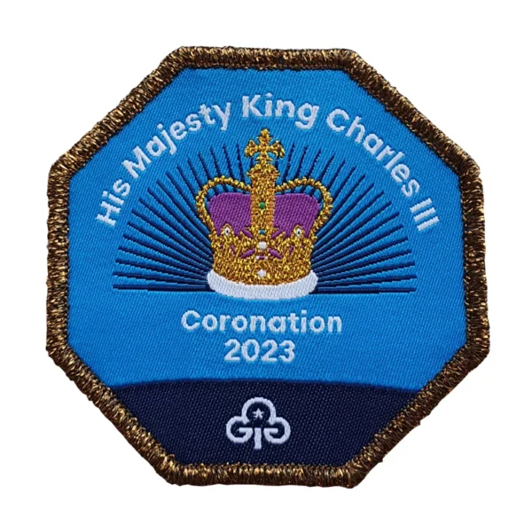 King Charles III Coronation woven badge